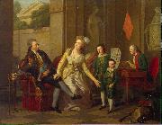 TISCHBEIN, Johann Heinrich Wilhelm Portrat der Familie Saltykowa oil painting